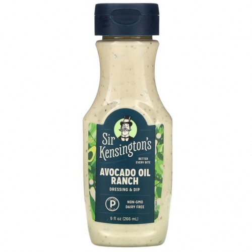 Sir Kensington's, 아보카도 오일 랜치 드레싱 & 디핑, 266ml(9fl oz)