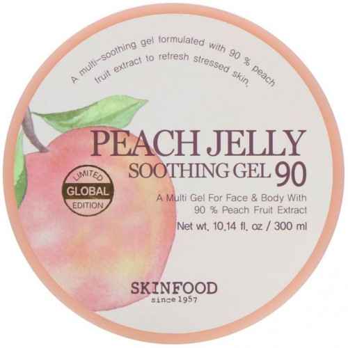 Skinfood, 복숭아 젤리, 수딩 젤 90, 10.14 fl oz(300 ml)