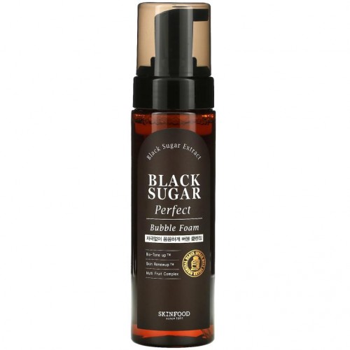 Skinfood, Black Sugar, Perfect Bubble Foam, 6.76 fl oz (200 ml)
