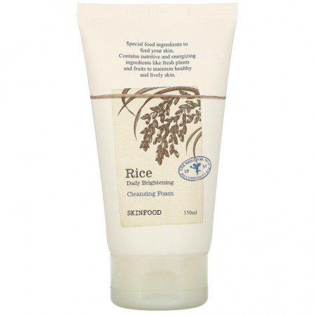 Skinfood, Rice Daily Brightening Cleansing Foam, 5.07 fl oz (150 ml)