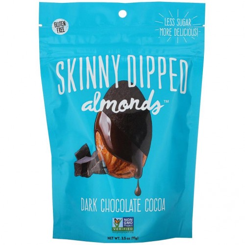 SkinnyDipped, 아몬드, 다크 초콜릿 코코아, 99g(3.5oz)