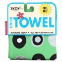 Skoy, Kitchen Towel, Double Sided Circle Print, Green, 1 Towel