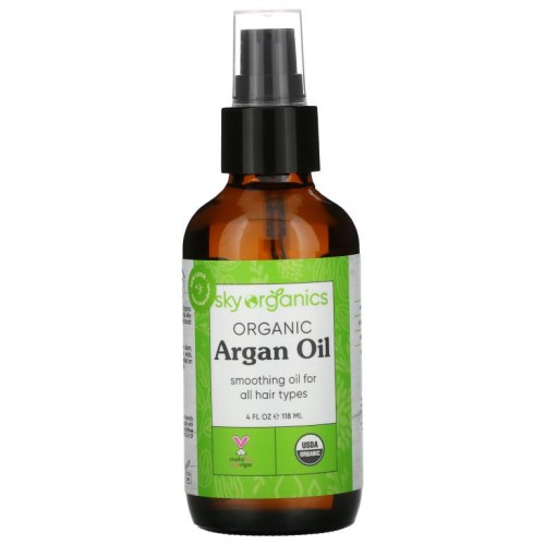 Sky Organics, 유기농 아르간 오일, 118ml(4fl oz)