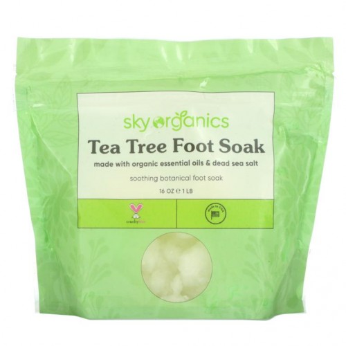 Sky Organics, 티트리 족욕제, 16oz(1lb)