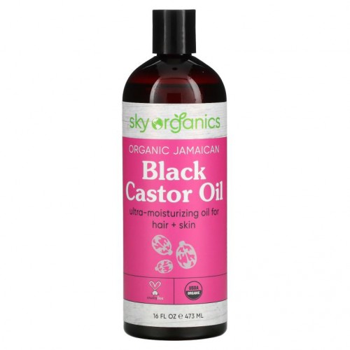 Sky Organics, 유기농 자메이칸 블랙 캐스터오일, 473ml(16fl oz)