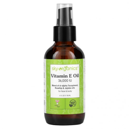 Sky Organics, 비타민E 오일, 36,000IU, 118ml(4fl oz)