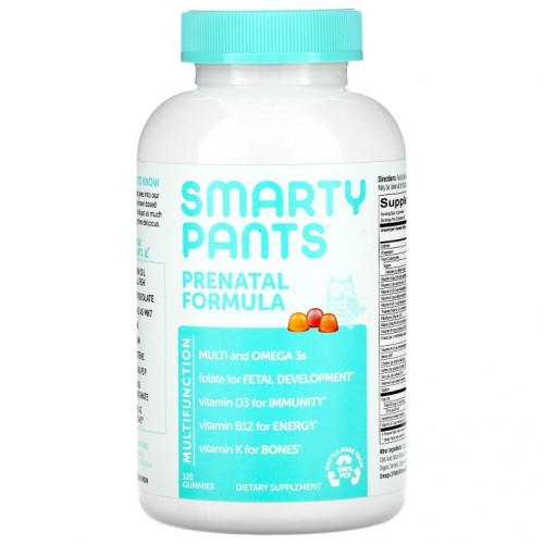 SmartyPants, 임산부용 포뮬라, 레몬, 오렌지, 딸기 바나나, 구미젤리 120개