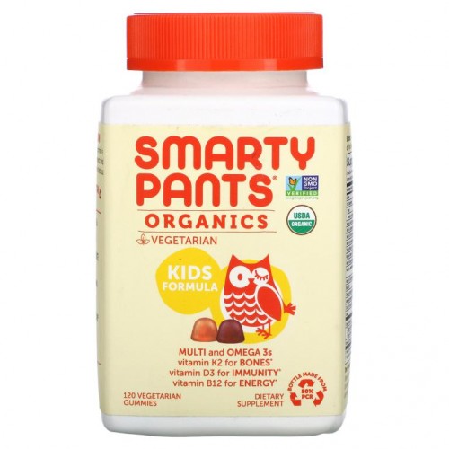 SmartyPants, 유기농, 유아용 포뮬라, 체리 및 혼합 베리, 베지 구미젤리 120개