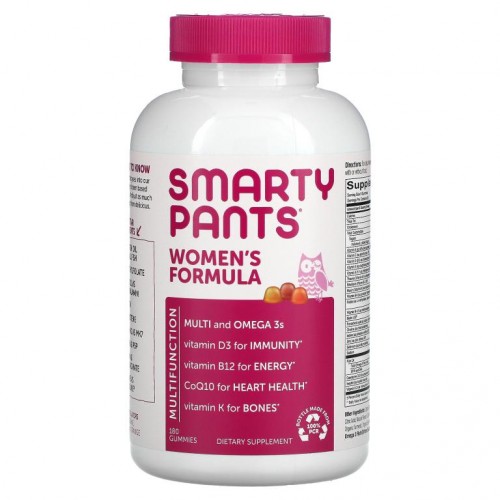SmartyPants, 여성용 포뮬라, 레몬 크림, 블루베리 및 오렌지, 구미젤리 180개