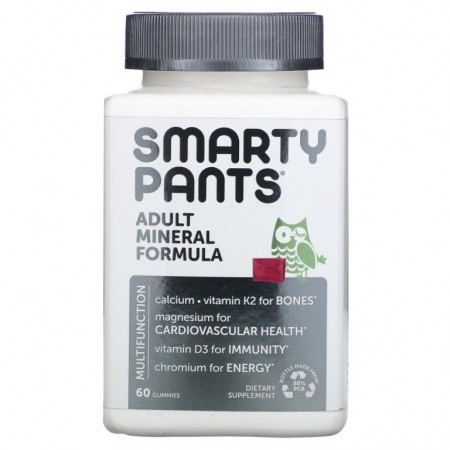 SmartyPants, 안티 미네랄 포뮬라, 혼합 베리, 구미젤리 60개