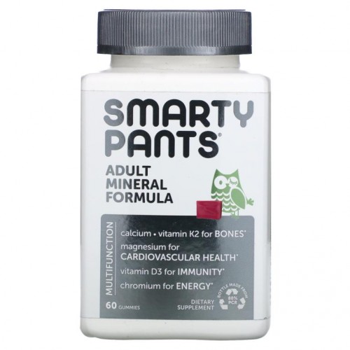 SmartyPants, 안티 미네랄 포뮬라, 혼합 베리, 구미젤리 60개