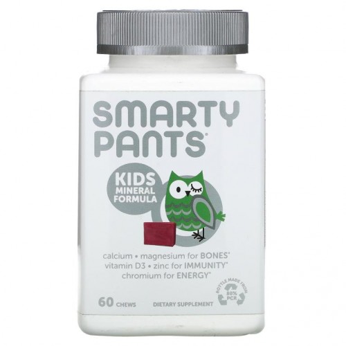 SmartyPants, 어린이용 미네랄 포뮬라, 혼합 베리, 츄어블 60정
