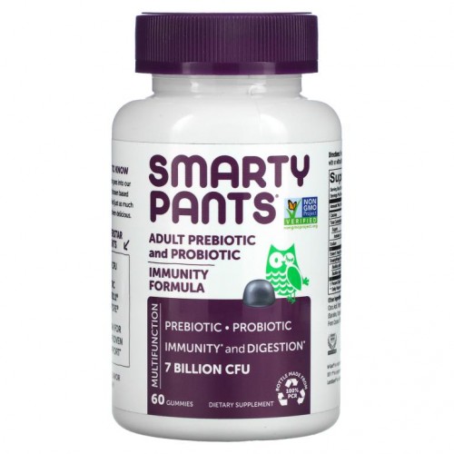 SmartyPants, 성인용 프리바이오틱 & 프로바이오틱, 블루베리, 70억 CFU, 구미젤리 60개