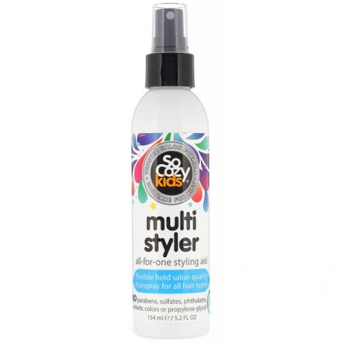 SoCozy, 키즈, 멀티 스타일러, 올포원 스타일링 에이드, 모든 모발 유형, 5.2fl oz(154ml)