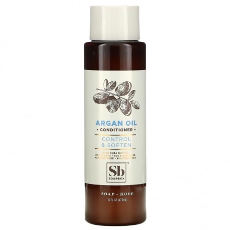 Soapbox, Control & Soften, Conditioner, Argan Oil, 16 fl oz (473 ml)