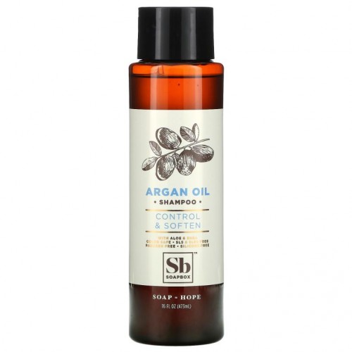 Soapbox, Control & Soften, Shampoo, Argan Oil, 16 fl oz (473 ml)