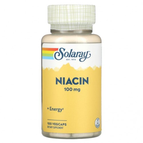Solaray, 나이아신, 100 mg, 100 식물성 캡슐