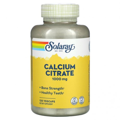 Solaray, 구연산 칼슘, 250 mg, 베지 캡슐 120개