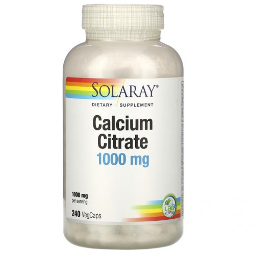 Solaray, 구연산 칼슘, 250 mg, 베지 캡슐 240정