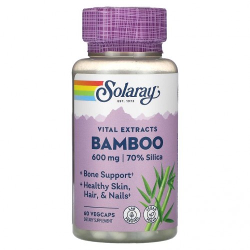 Solaray, 대나무 줄기 추출물, 300 mg, 60 식물성 캡슐