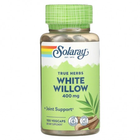Solaray, 흰 버드나무, 400mg, 베지 캡슐 100개