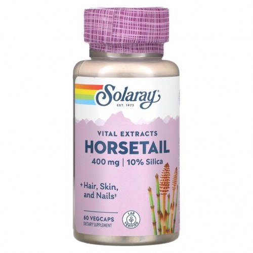 Solaray, 쇠뜨기 추출물, 400mg, 베지 캡슐 60정