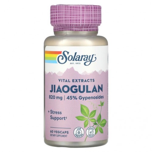 Solaray, 쟈오굴란 뿌리 추출물, 410mg, 베지 캡슐 60정
