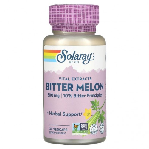 Solaray, 여주 열매 추출물, 500mg, 베지 캡슐 30정