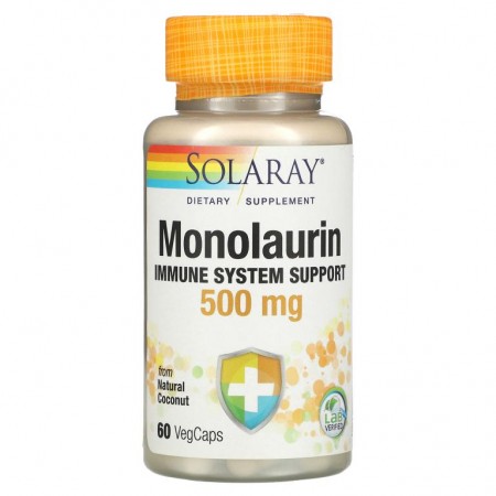 Solaray, 모노라우린, 500mg, VegCap 60정