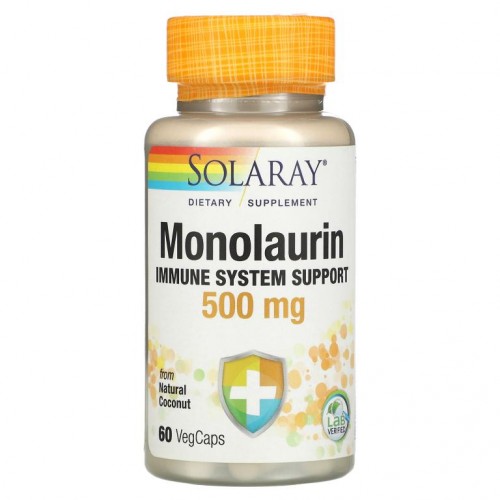 Solaray, 모노라우린, 500mg, VegCap 60정