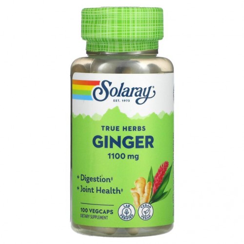 Solaray, 생강, 550mg, 베지 캡슐 100정