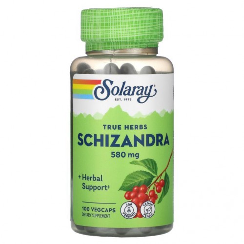 Solaray, 오미자, 580mg, 베지 캡슐 100정