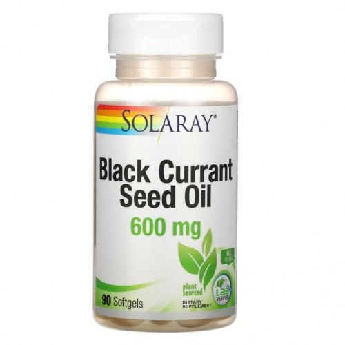 Solaray, 블랙커런트씨오일, 600mg, 소프트젤 90정