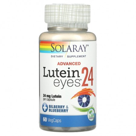 Solaray, 어드밴스드, Lutein Eyes, 24mg, 베지 캡슐 60정