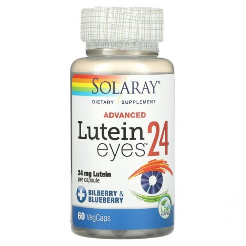 Solaray, 어드밴스드, Lutein Eyes, 24mg, 베지 캡슐 60정