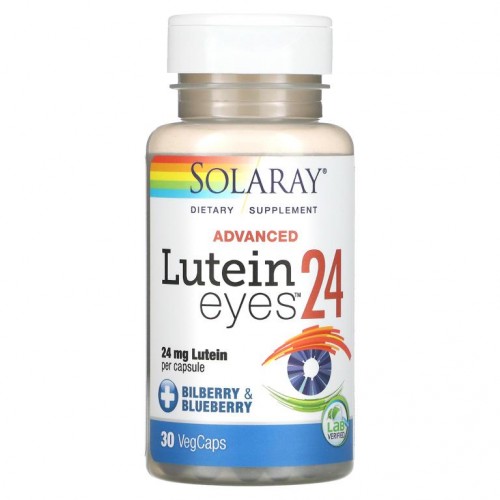 Solaray, 어드밴스드 루테인 Eyes 24, 24mg, 베지 캡슐 30정