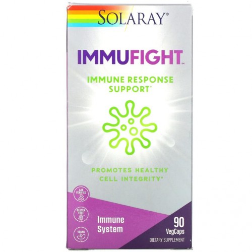 Solaray, ImmuFight, 면역 반응 지원, 베지 캡슐 90정