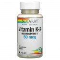 Solaray, 비타민 K-2 메나퀴논-7, 50mcg, 베지 캡슐 60정