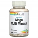Solaray, Mega Multi Mineral, 철분 무함유, 캡슐 100정