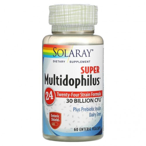Solaray, 슈퍼 Multidophilus, 150억CFU, 장용 베지 캡슐 60정