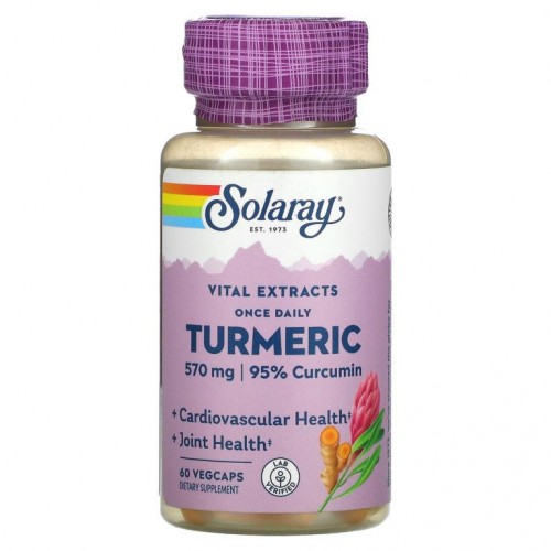 Solaray, Once Daily, 강황, 570mg, 베지 캡슐 60정
