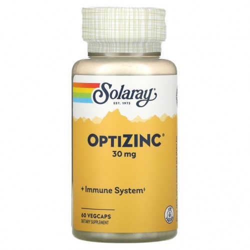Solaray, OptiZinc, 30mg, VegCap 60정