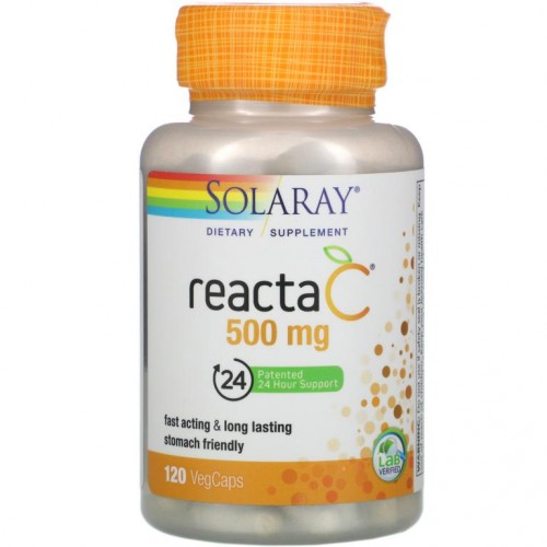 Solaray, Reacta-C, 500mg, 베지 캡슐 120정