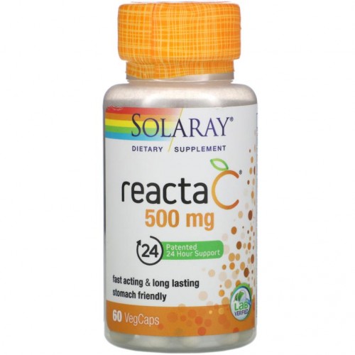 Solaray, Reacta-C, 500mg, 베지 캡슐 60정