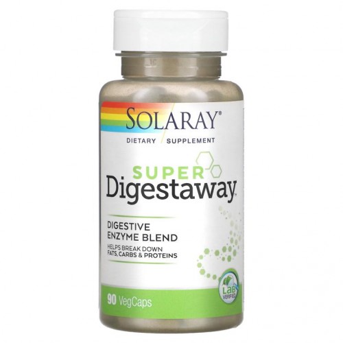 Solaray, Super Digestaway, 소화 효소 혼합물, 90 캡슐(식물성)
