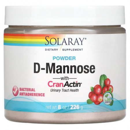 Solaray, d-만노스, CranActin 분말 함유, 226g(8oz)
