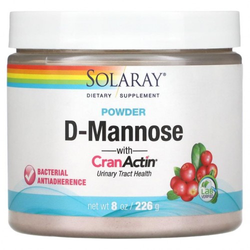 Solaray, d-만노스, CranActin 분말 함유, 226g(8oz)