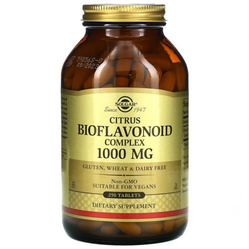 Solgar, 감귤류 바이오플라보노이드 복합체, 1,000mg, 250정