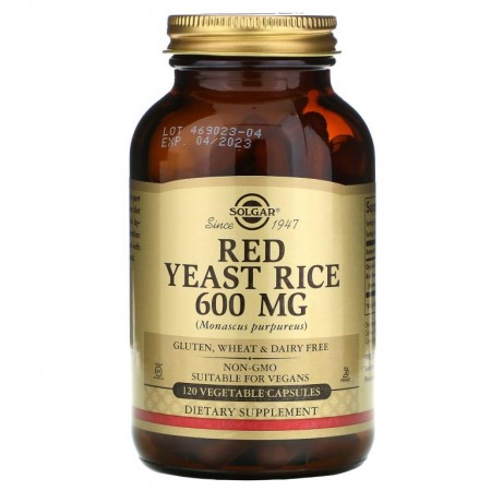 Solgar, 홍국, 600 mg, 120 식물성 캡슐