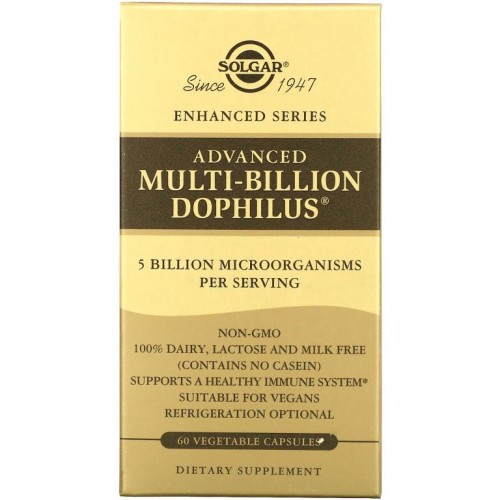 Solgar, Advanced Multi-Billion Dophilus, 베지 캡슐 60정